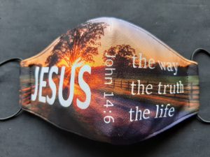 Jesus the Way, Truth, and Life Mask