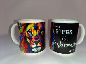 Colorful Lion English/Afrikaans Cup