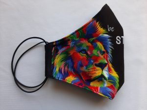 Strong & Courageous Colorful Lion Mask