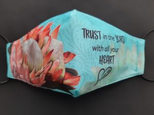 Trust in the Lord Protea Mask