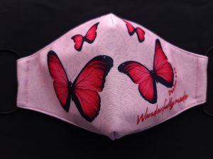 Pink Butterflies Mask