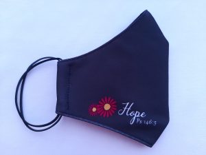 Faith Daisy & Hope Daisy Black Mask